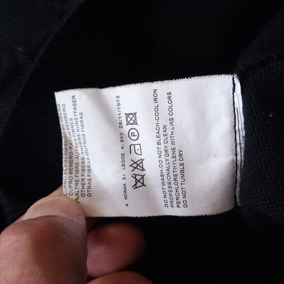 Versace Wool Chain Pattern Shirt/Sweater 26/11/1973 Ittierre - Picture 8 of 9